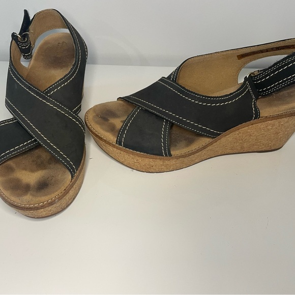 Clarks Wedge Sandal US 9 EU 40 - Picture 1 of 4